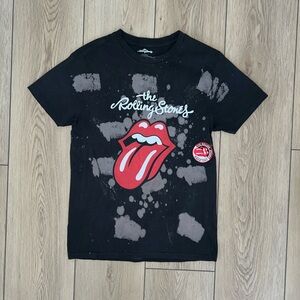 Rolling Stones Black and Red Short Sleeve Tee